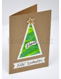 Weihnachtskarte Christbaum personalisiert